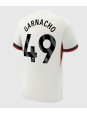 Billige Chelsea Alejandro Garnacho #49 Bortedrakt 2025-26 Kortermet